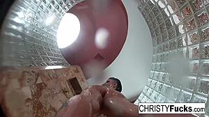 Hot shower bts fun with christy & dahlia in lesbian oral