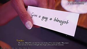 Busty Goth Girl Loses Bet in 3D Animated Game