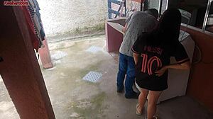 Housewife compensates technician for repair