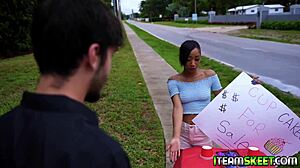 Pervert stud fucks sexy teen 18+ alicia reigns in his couch