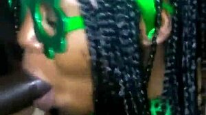 Sloppy double blowjob with BBW duo on St. Patrick’s Day