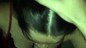 Novinha debora prado performs deep oral on big cock at night