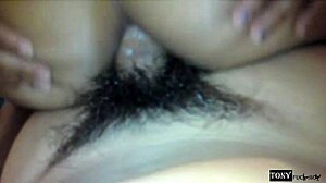 Latina gets anal creampie with squirting