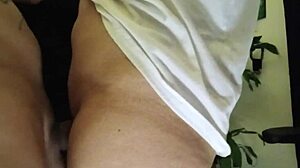 A curvy latina milf hides her tattooed beauty for a secret encounter