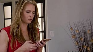 Can you handle this brunette taking big cock in rope bondage?