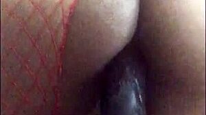 Ebony Slut Squirts Hard!