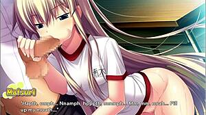 Classroom cocksucking gets wild in anime route!