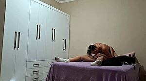 stepdaughter fills in for mom, satisfying stepdad's needs on trip