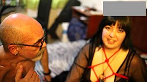 ReynaTirana bent over in intense POV threesome with mature man and dirty talk