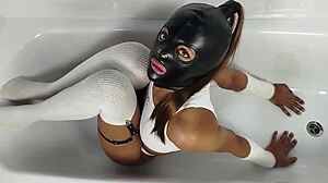 Latina wife gets humiliated and dominated in the pool