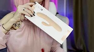 trying new santas gift for my pussy and getting hot orgasm