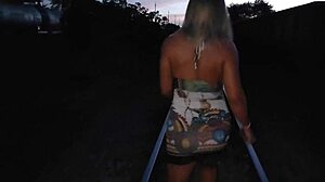 luna takes creampie on railway almost caught