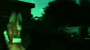 luna takes creampie on railway almost caught