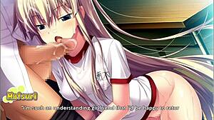 Classroom cocksucking gets wild in anime route!