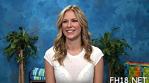 Teen Masseur's Rough Pussy Screwing