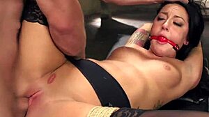 slave trainee in stockings rough banged!