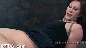 Taming a leather pet with sucking, blowjob, and bondage fucking.