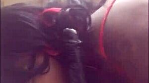 Ebony Slut Squirts Hard!