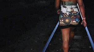 luna takes creampie on railway almost caught