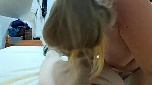 Pov Sex With Nichole Madison: Big Tits Babe Sucks Big Cock And Swallows Cum On MV Live.