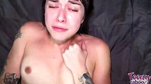 Kinky teen gets puffy pussy pounded by mature stud