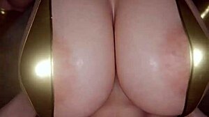 Chun-Li's secret training with big cock POV action