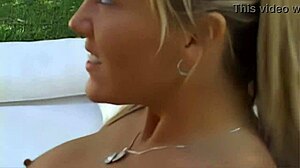 What happens in this MILF threesome on the bed?