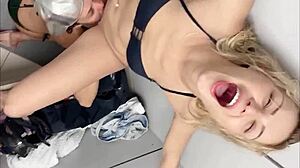 horny beauties enjoy wild public sex at aquapark