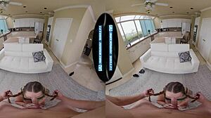 curvy redhead teen babysitter chloe marie bends over in pigtails for your big cock blowjob and doggystyle fuck.