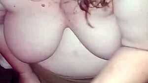 Step mother gives a good blowjob and then gets facial in bedroom