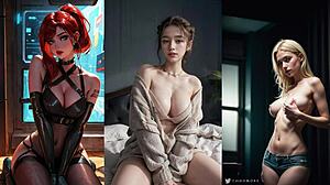 A compilation of hot anime babes with big cans and round asses