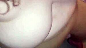 Step mother gives a good blowjob and then gets facial in bedroom