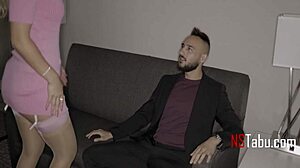 Milf Wife Cheats on Husband by Riding and Eating Man's Ass Roughly