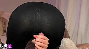 I Made Him Cum Next To My Wet And Hairy Pussy Homemade Handjob