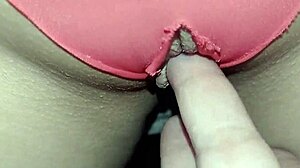 Perverted stepdaughter loves wet pussy touching POV