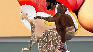 Horny Slut Barbie City TAKES Ghetto Pornstar Agent's Cock Deep in Her Holes!