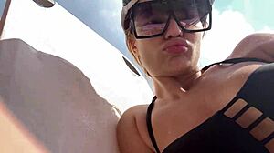 horny beauties enjoy wild public sex at aquapark