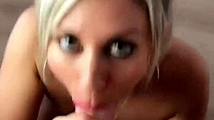 Beautiful amateur couple enjoys passionate deep throat blowjob with lots of saliva