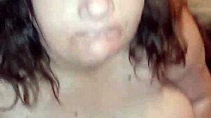 Step mother gives a good blowjob and then gets facial in bedroom