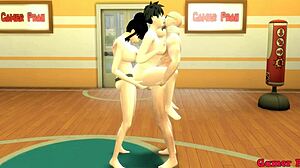 Maestro Roshi Trains ChiChi Milk in Perverted Hentai