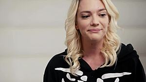 Gorgeous blonde kenna james rides and gets fucked hard by nathan bronson in doggystyle