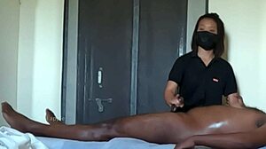 Perfect ass gets happy ending in hidden camera massage