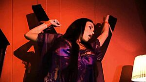 european kinky 3some sex with latex leather bdsm bondage