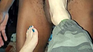 Busty Wife Alegra Cheats With BBC Using Mouth And Feet