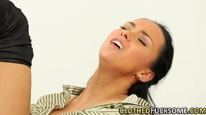 European girls in heels have a fingering session