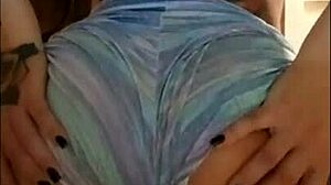 Sexy redhead returns with big ass and tan lines