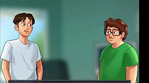 Stepmom and stepsis with huge tits got fucked hard