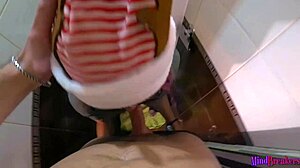 My wild holiday dream is banging a sexy goth stepsister in the toilet