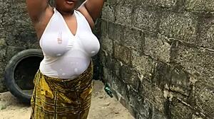 Bbw gets dirty and wild in outdoor anal action
