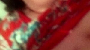 Stepmother gives Johnny a sensual hand job with her big natural tits. Subscribe for more